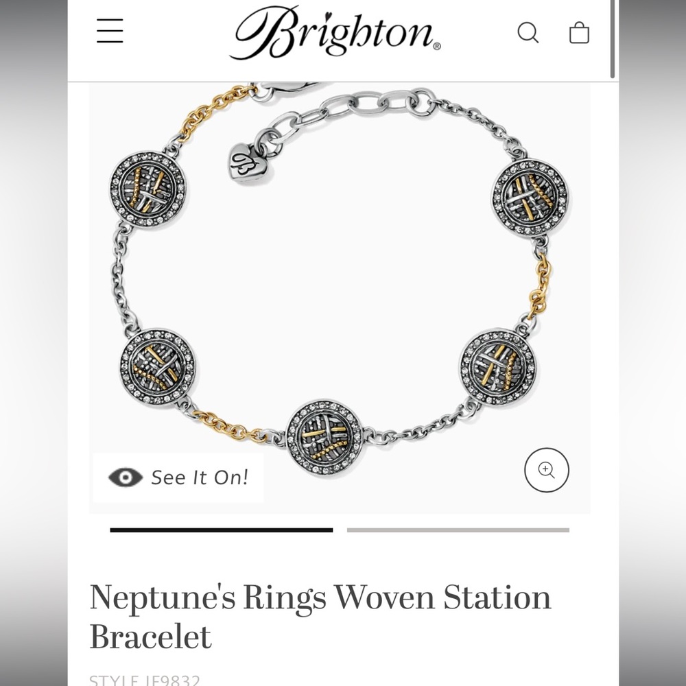 Neptune's Rings Woven Station Bracelet